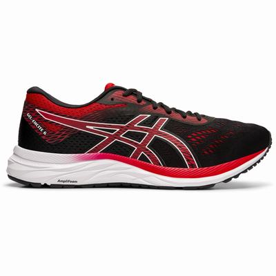 Asics Gel-Excite 6 - Miesten Juoksukengät - Mustat/Punainen